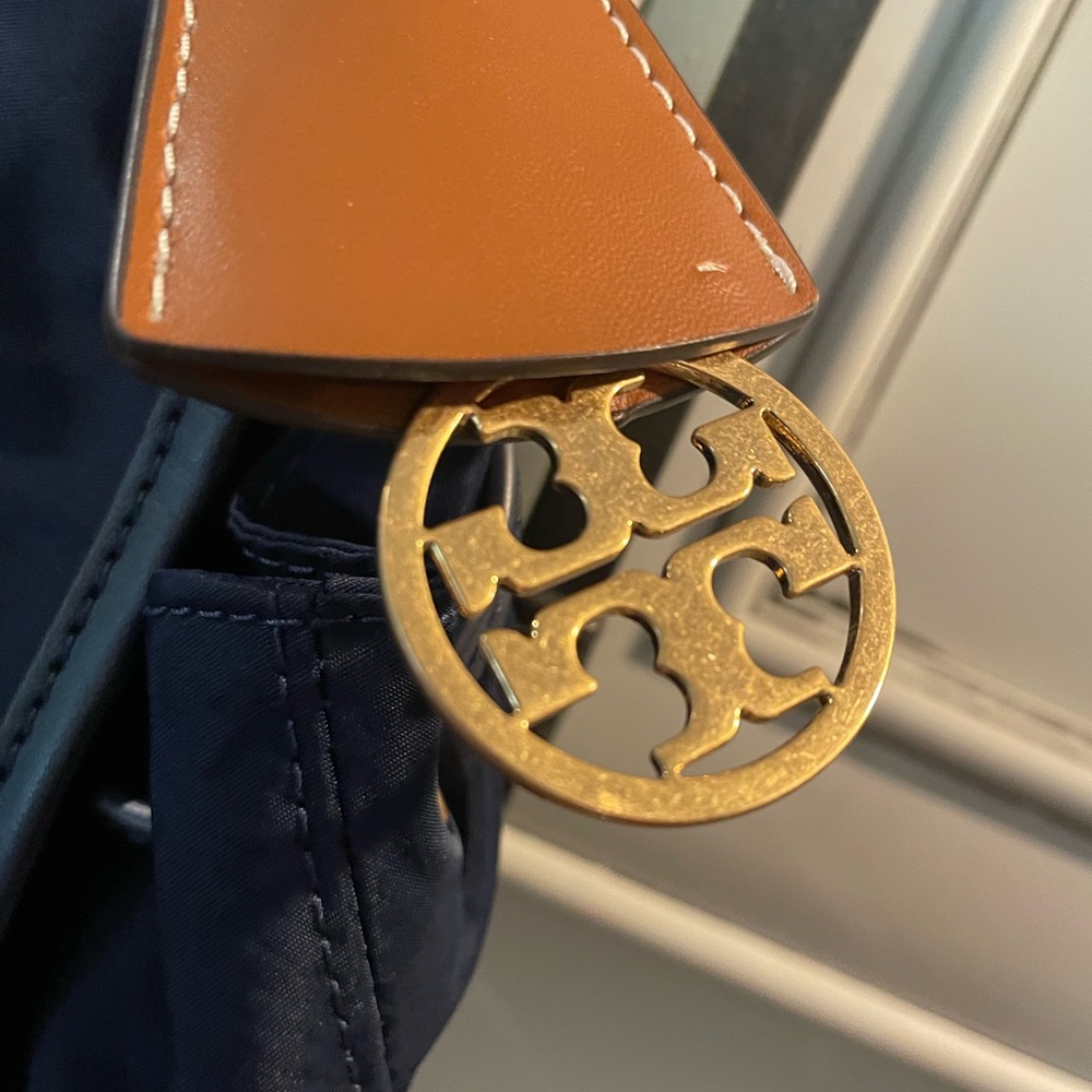 Tory Burch Flap Nylon Drawstring Backpack - image 3